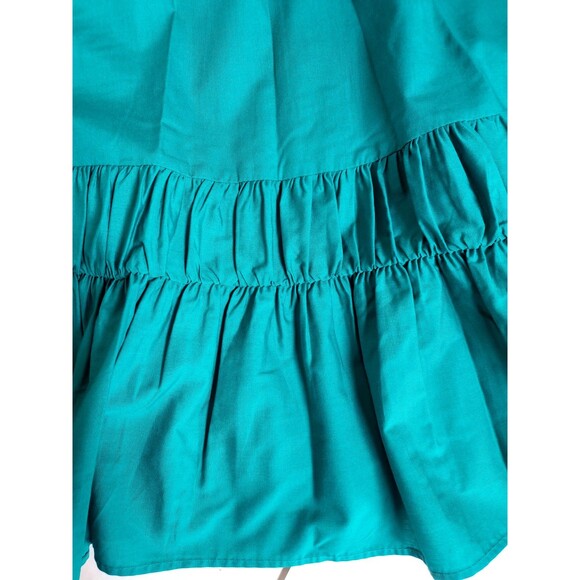Vintage Ladies Teal Partners Please by Malco Modes Square Dance Rockabilly Skirt - Picture 2 of 7